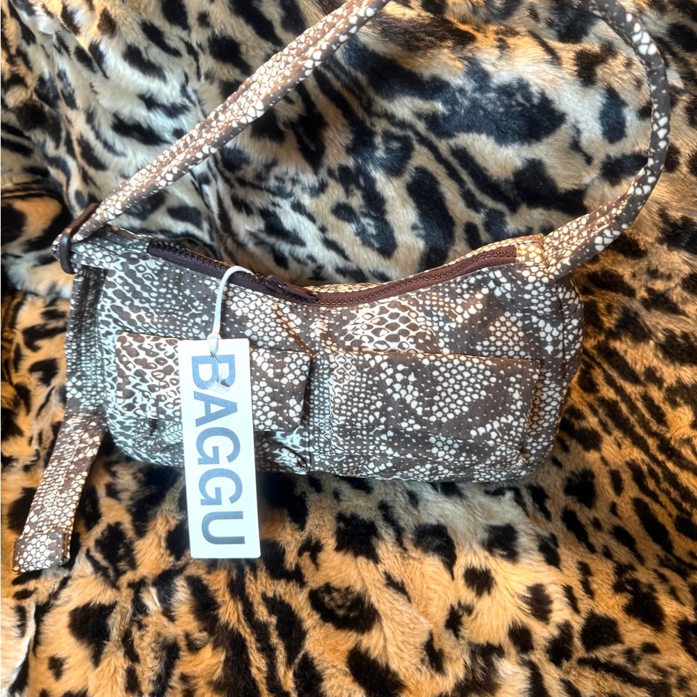 BAGGU Python Shoulder Bag